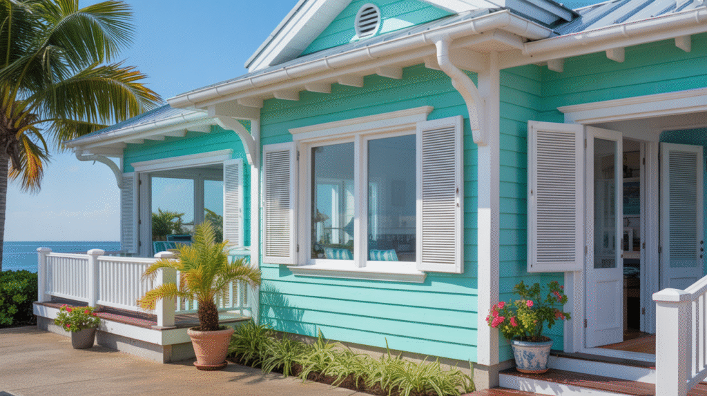 Turquoise and White Accents