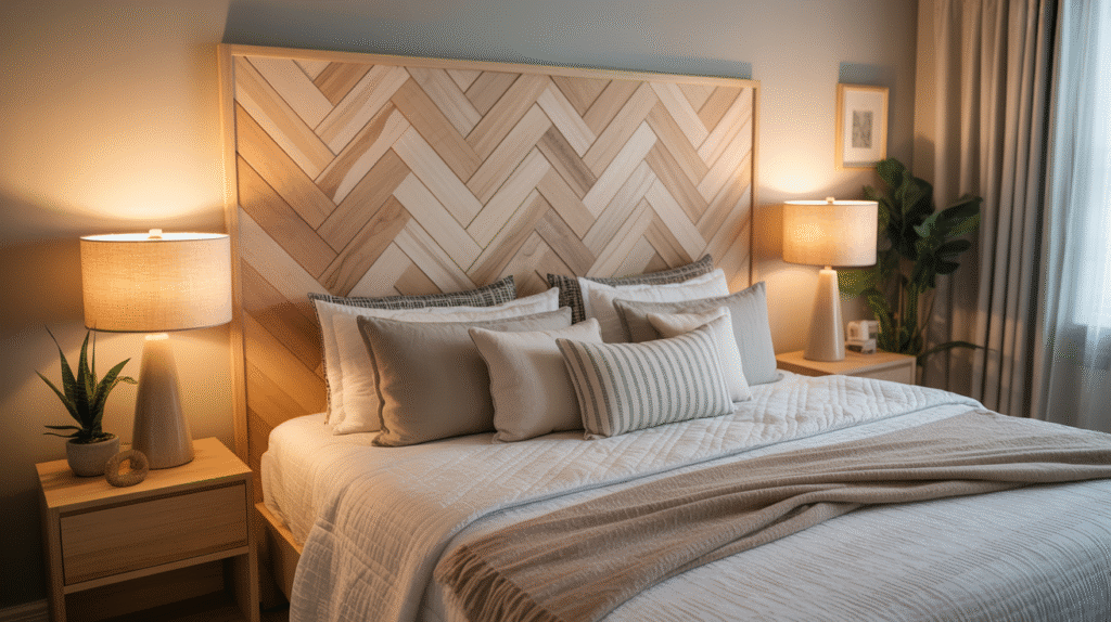Wood Shims Budget Headboard
