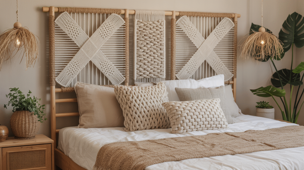 Woven Rope DIY Headboard Ideas