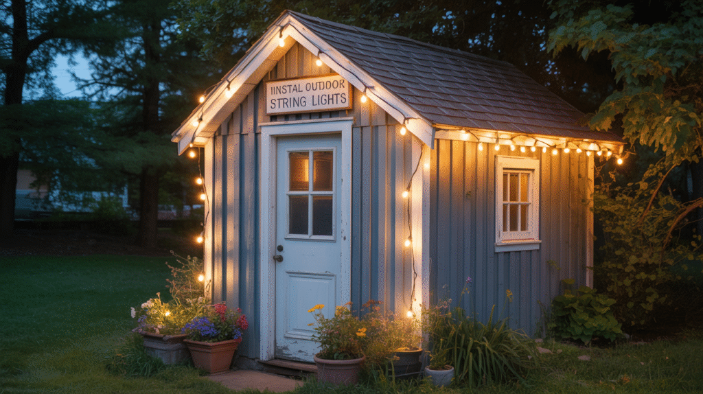 Install Outdoor String Lights