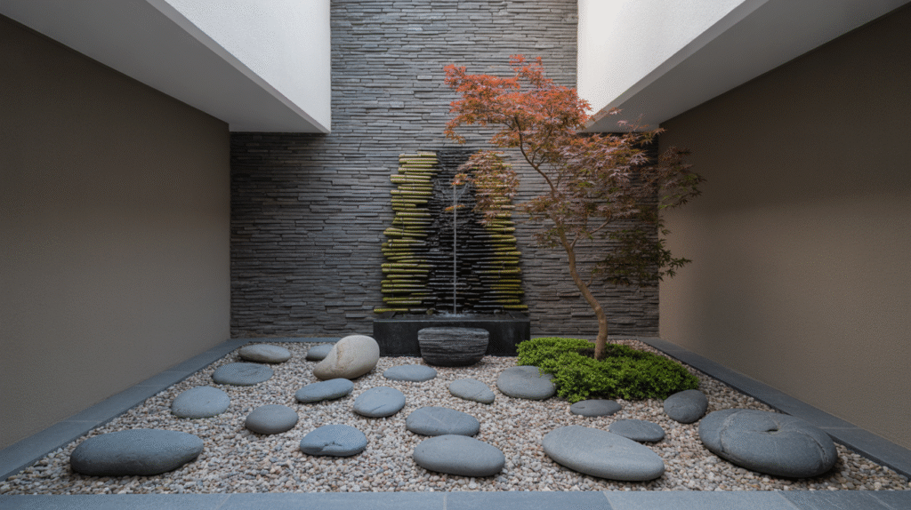 Small Courtyard Rock Garden