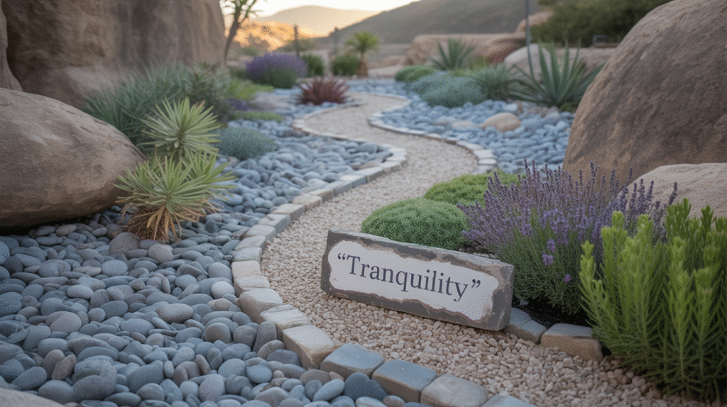 Dry Riverbed Rock Garden