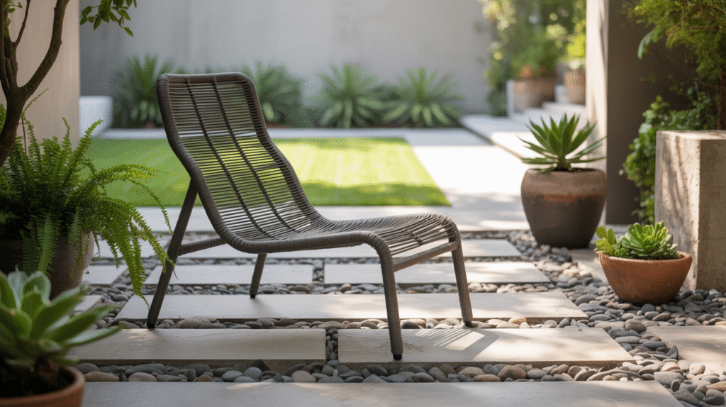 Contemporary Rock Patio