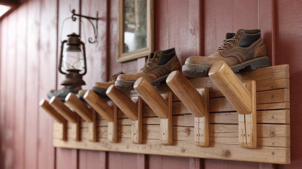 Build an Outdoor Wall-Mounted Boot Rack