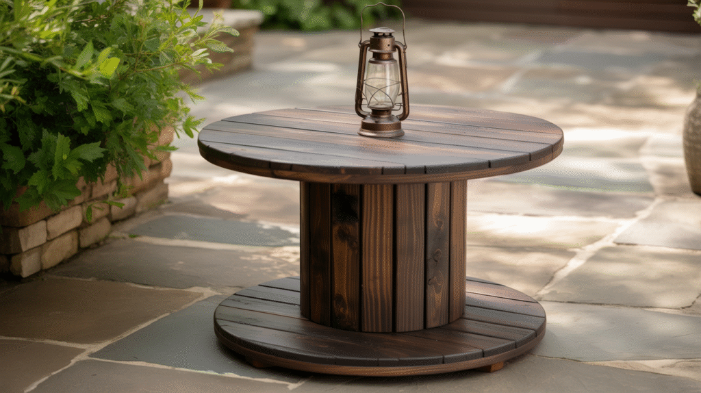 Dark Patio Table