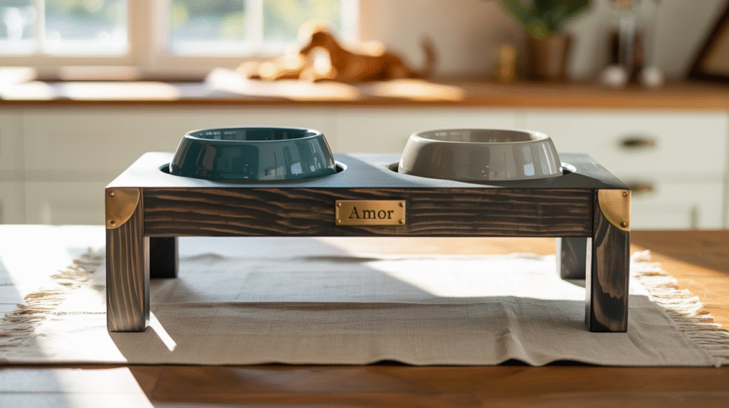 Pedestal-Style Feeding Station for Multiple Dogs