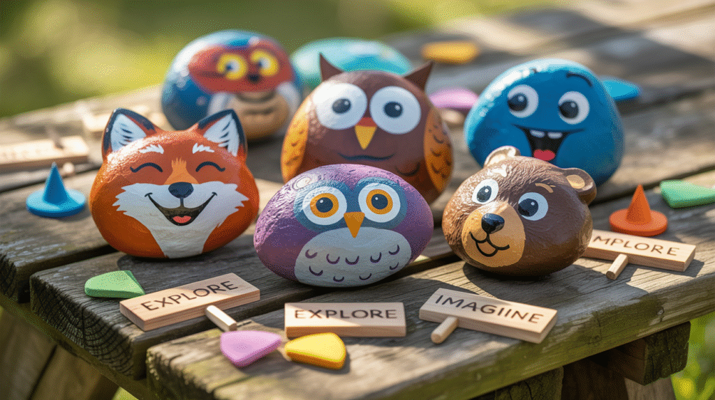 Painted Rock Faces for Storytelling