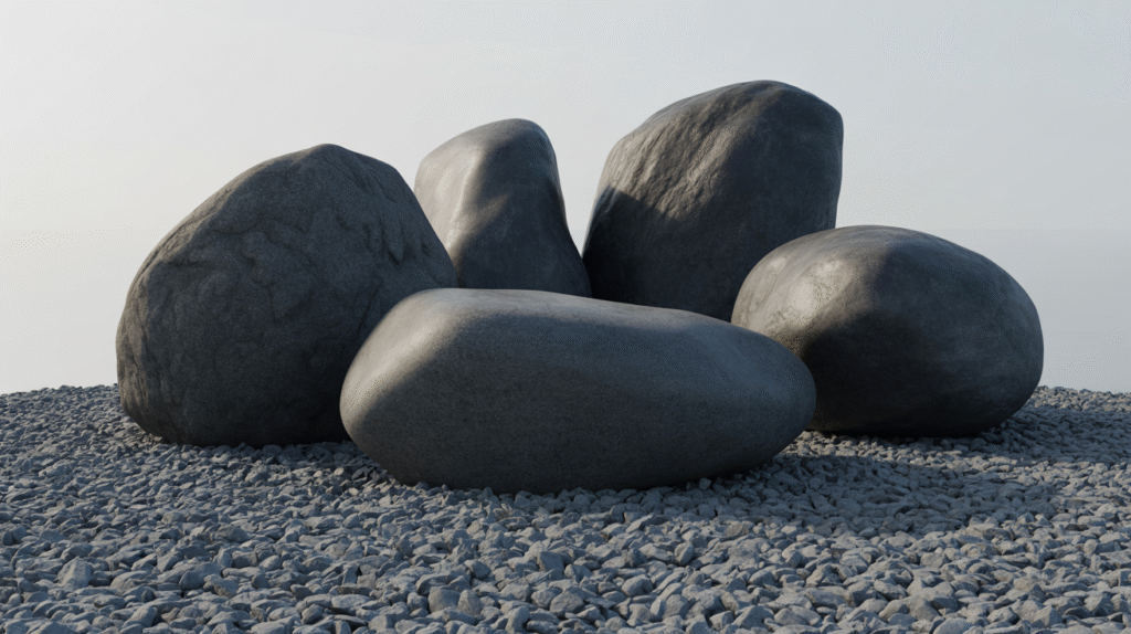 Sculptural Rock Focal Points