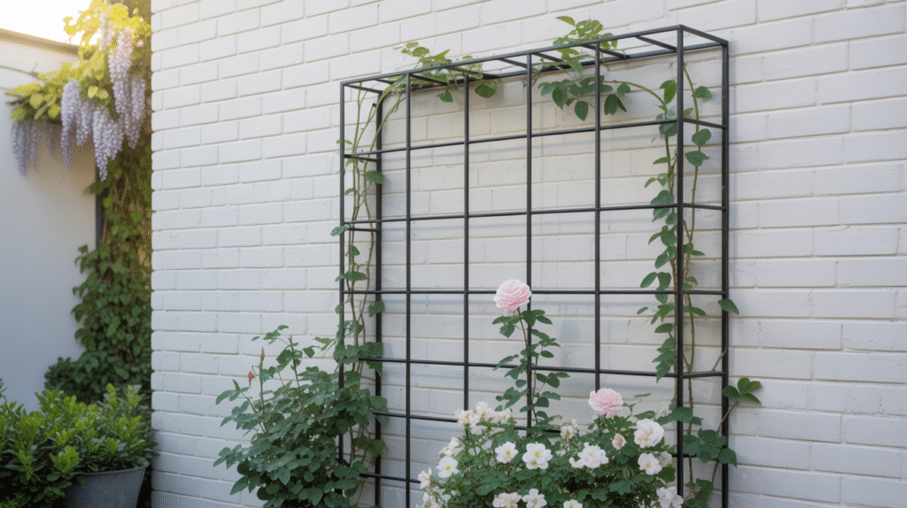  Install a Modern Trellis for Climbing Plants