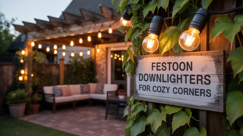 Festoon Downlighters for Cozy Corners