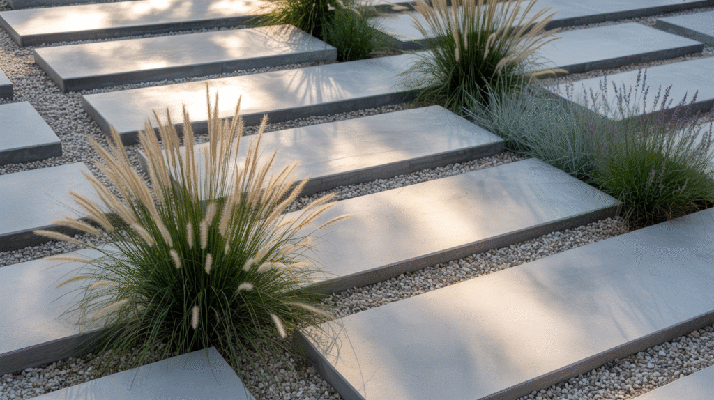 Concrete and Rock Fusion Garden
