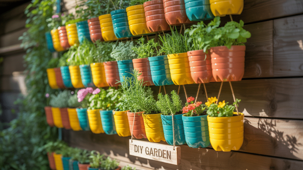 Recycled Plastic Bottle Planters