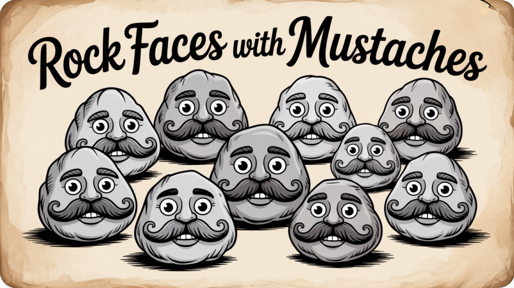 Rock Faces with Mustaches