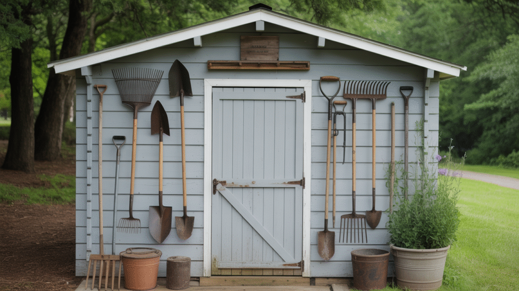 Add Rustic Tools as Wall Decor