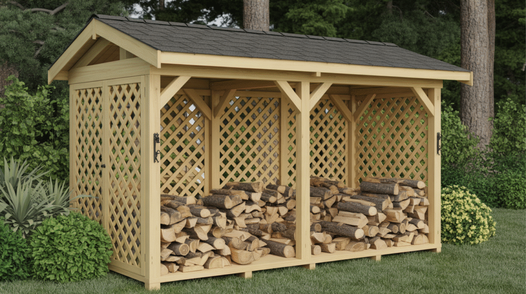 Airy Back-Wall Lattice Sheds