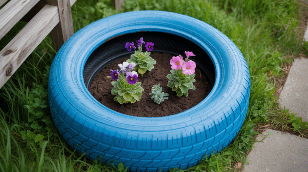 Inside-Out Tire Planters