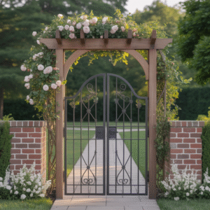 Arbor Gate Ideas for Garden or Front Entrance (35 Designs)