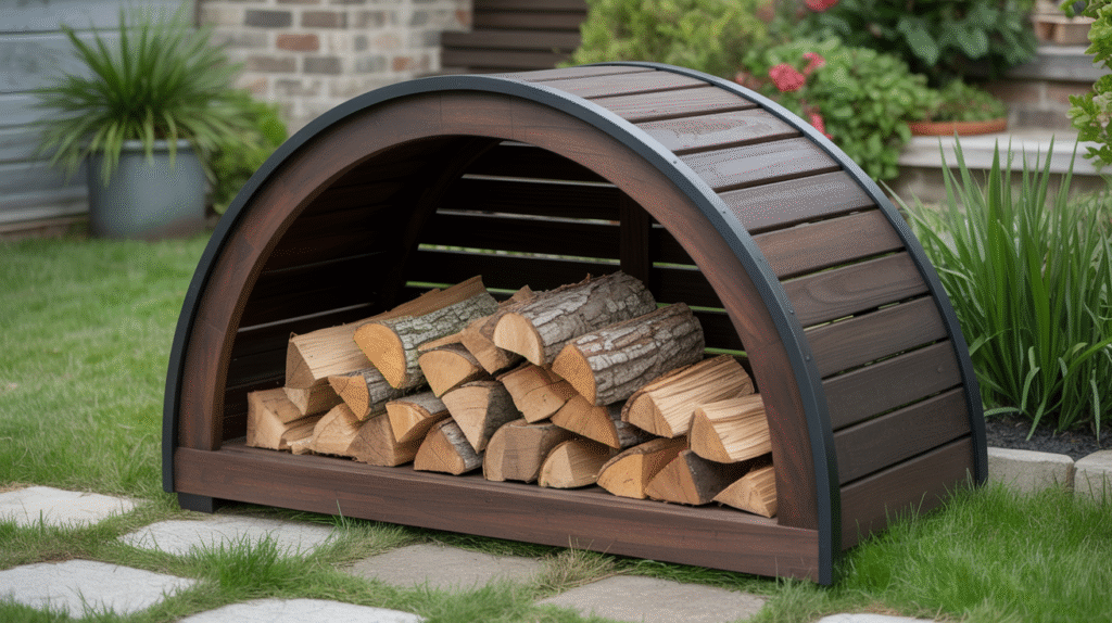 Arched Outdoor Firewood Storage Box