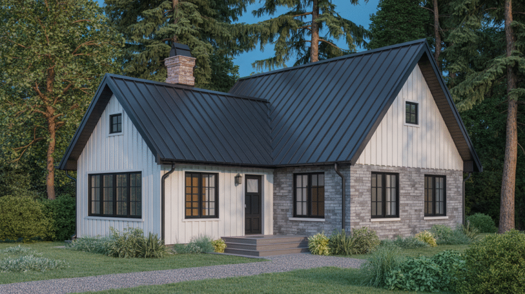 Black and White Cottage Homes