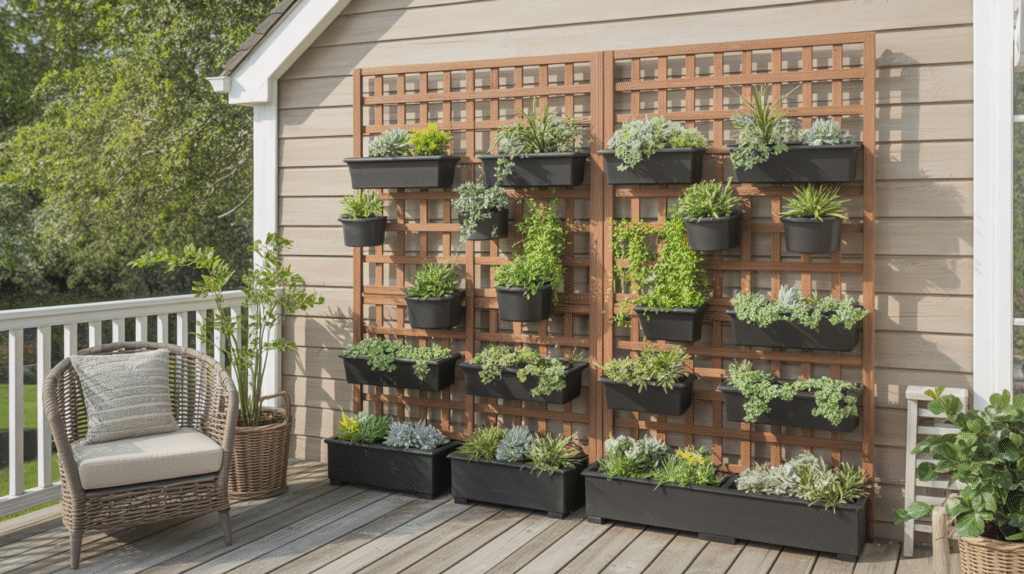 Lattice Panel Vertical Garden Planter