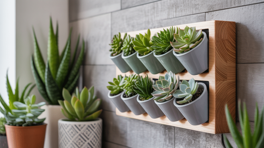 Small Wall-Mounted Succulent Planter