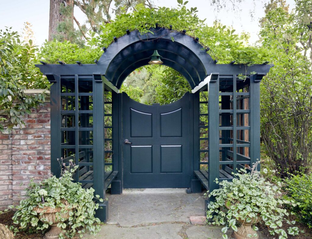 Blue Painted Arbor Gate