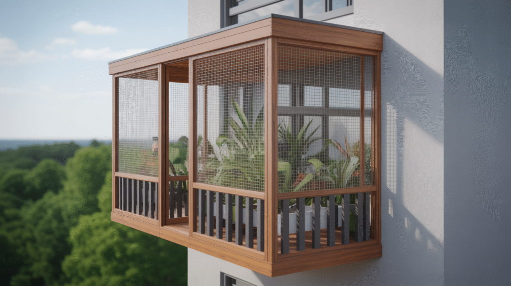 Custom-Made Balcony Aviary