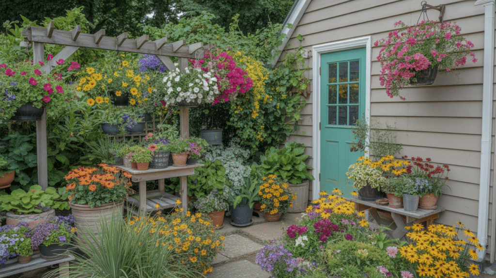 Flowers Everywhere for a Colorful Garden