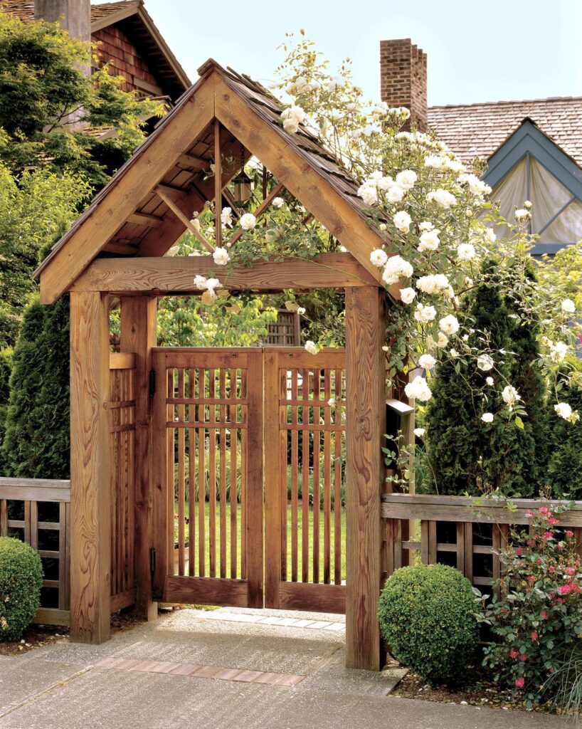 DIY Simple Pergola Arbor Gate