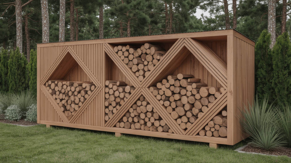 Geometric Shed and Bin Designs