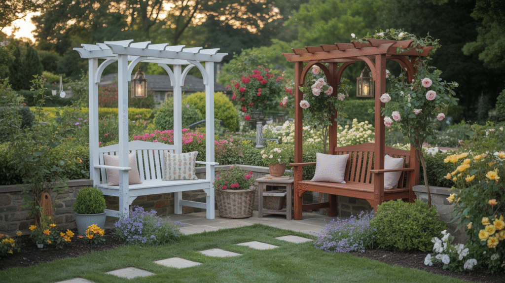 Transform Your Space with Garden Arbor Bench Design Ideas