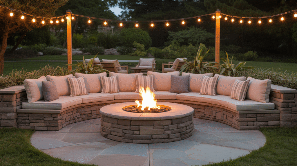 What Goes Into a Circular Fire Pit Seating Area?