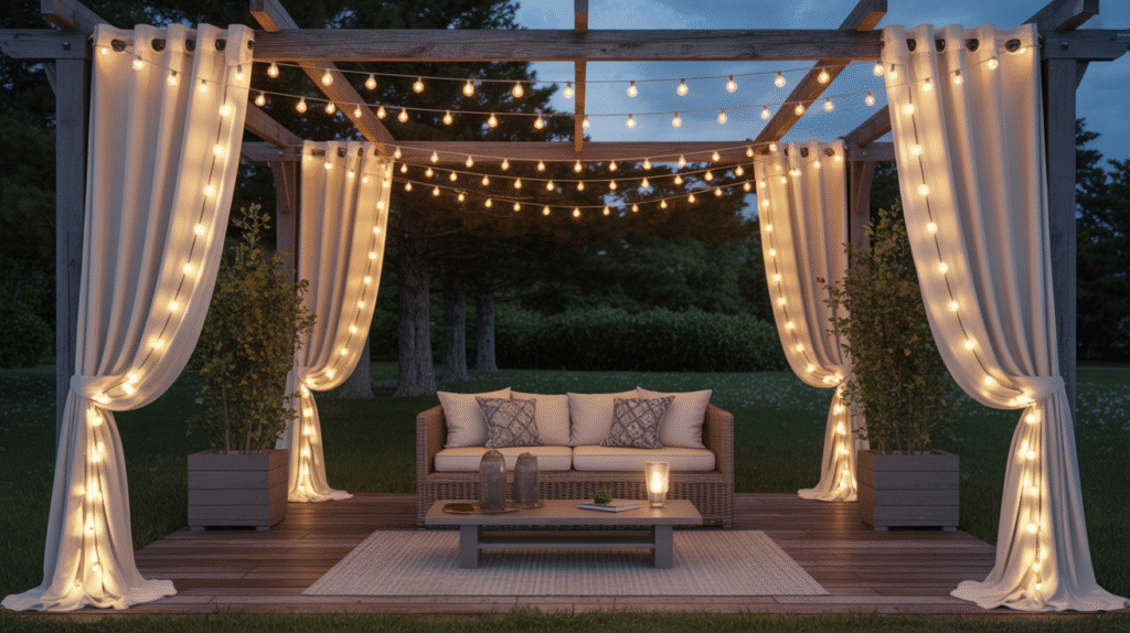 Outdoor Curtain Lights: Soft, Affordable Ambience