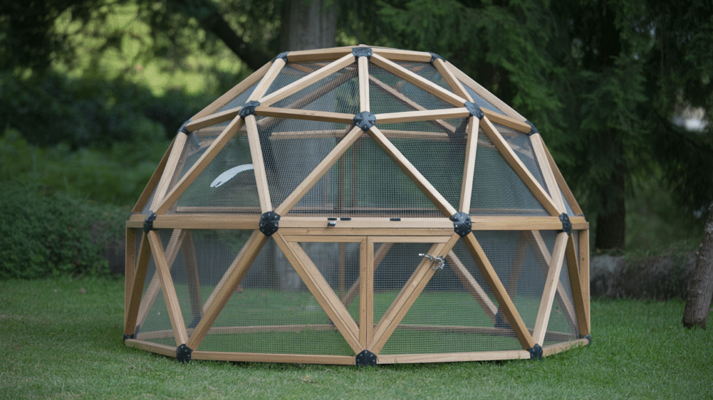Sheltered Geometric Dome Aviary