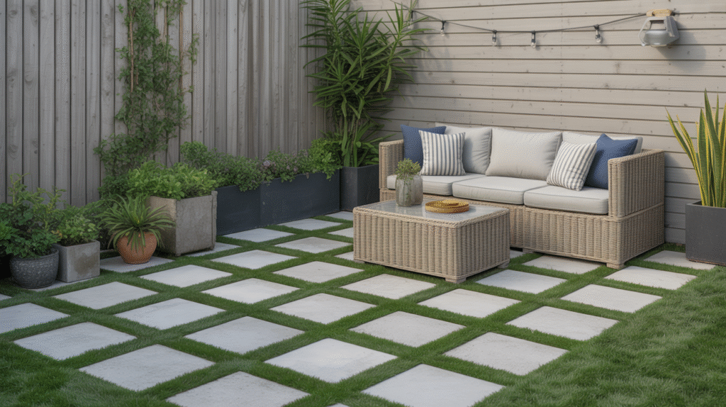 Use Stepping Stones for a Quick DIY Patio