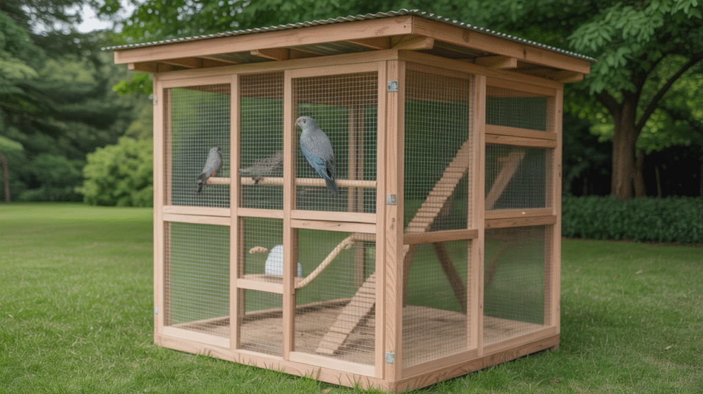 Simple Square Aviary Plan