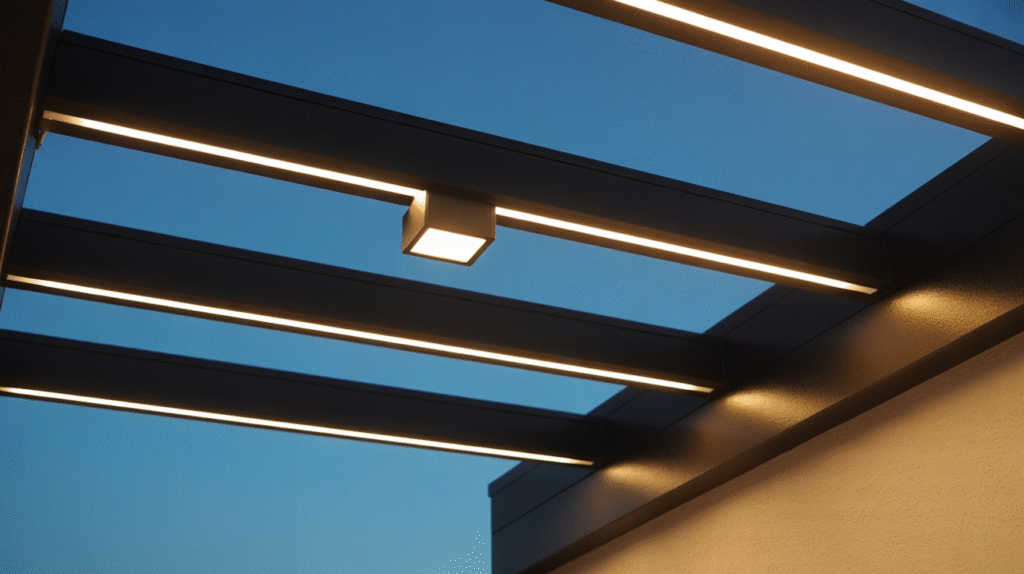Sleek Integrated Strip Lighting: Modern Minimalism