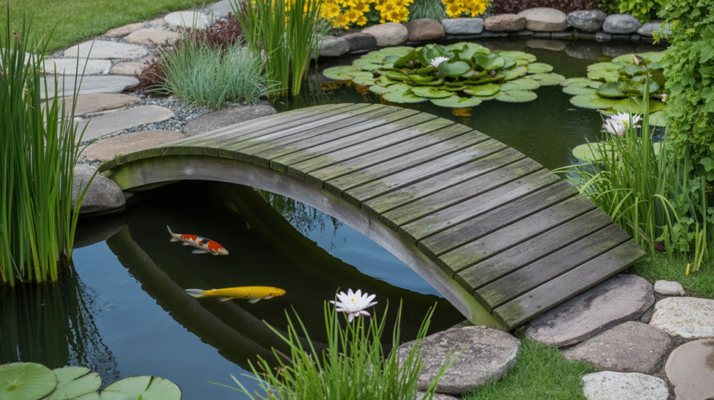 Small Arched Pond Crossing
