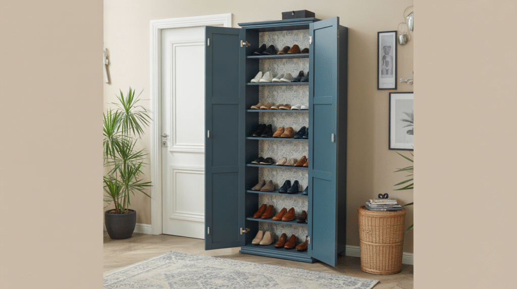 Large Folding Shoe Cabinet