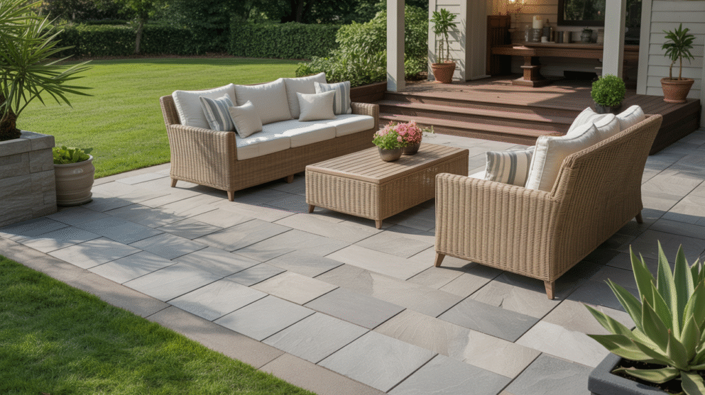 Meshed Flagstone Paver Tile for High-End Appeal