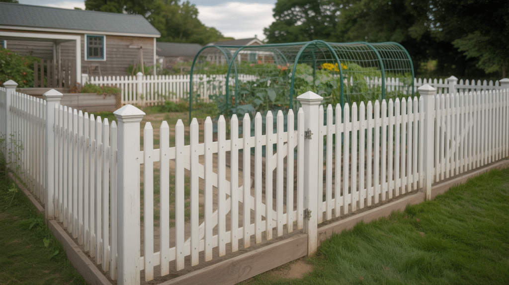  White Panel Picket Fence for a Charming Look