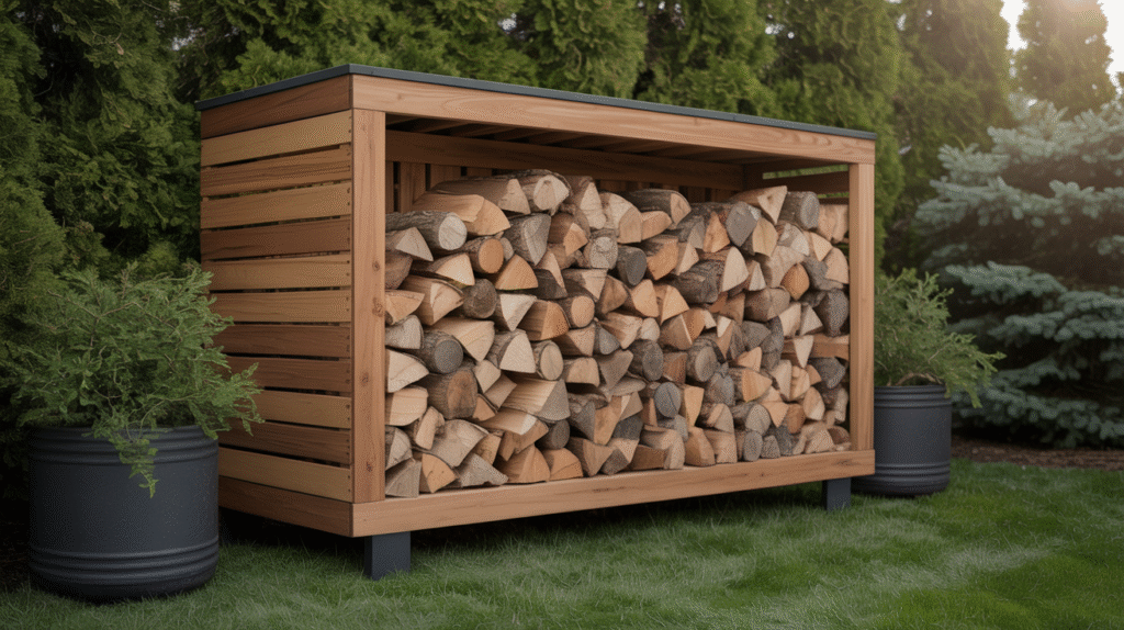 Why Modern Shed and Bin Designs Are a Must for Outdoor Firewood Storage