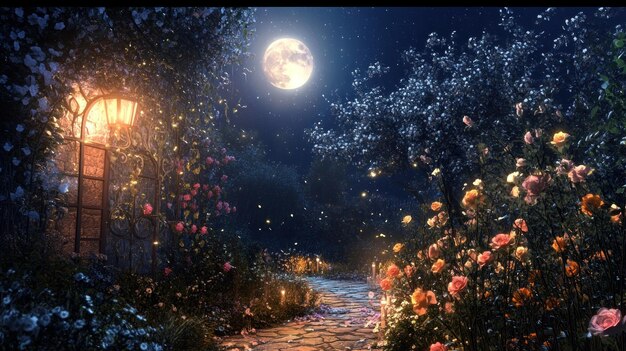Moonlight Garden for Evening Enjoyment
