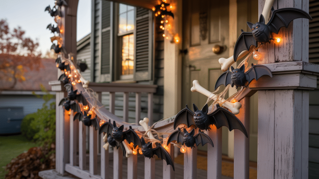 Wrap your doorway in creepy garland