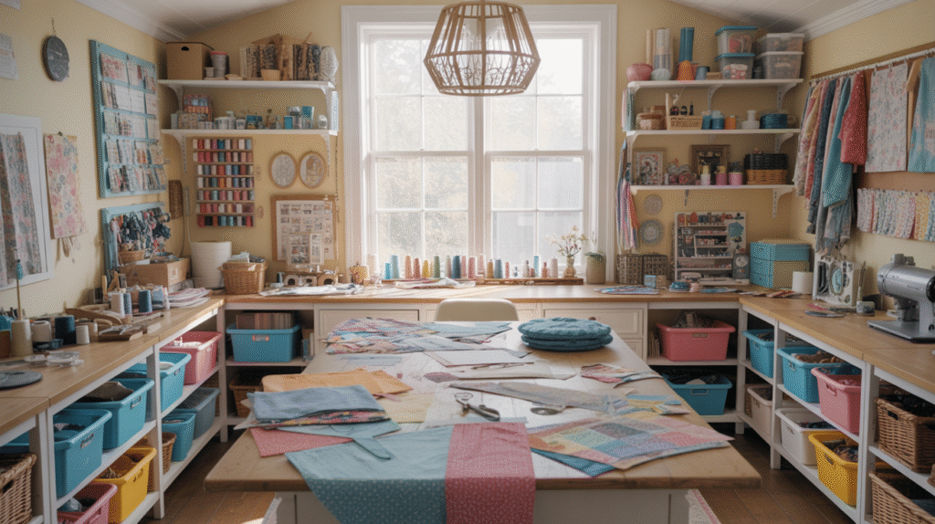 Craft Room Extravaganza – Organized Space for All Your Hobbies