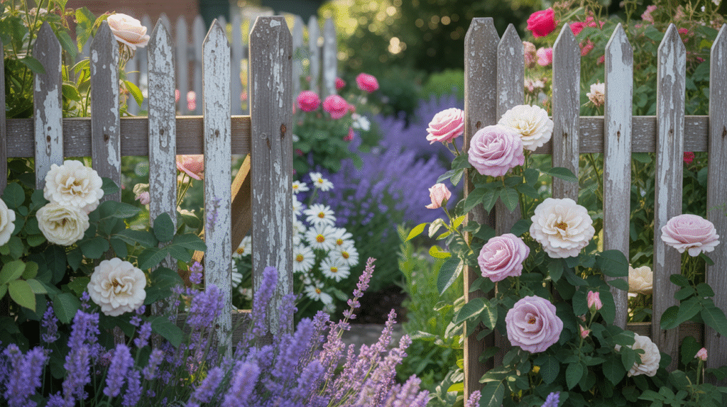 Cottage Whitewashed Fence