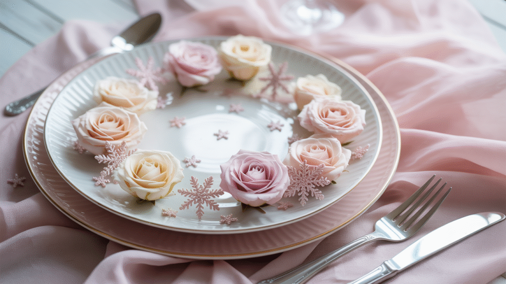  Pink & White Party Table Setup