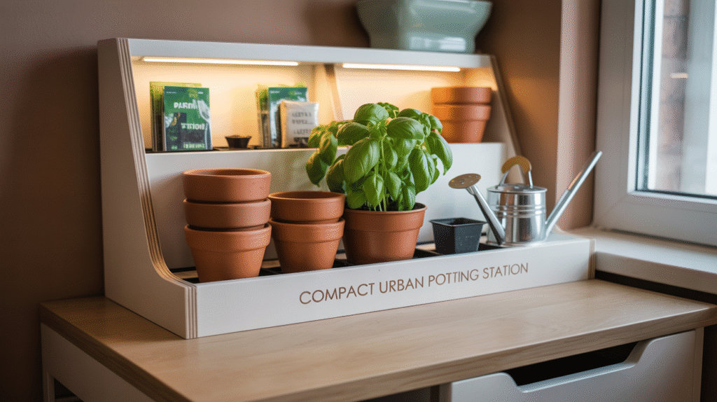 Compact Urban Potting Station