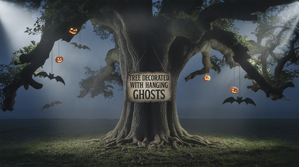 Turn your yard tree into a Halloween moment