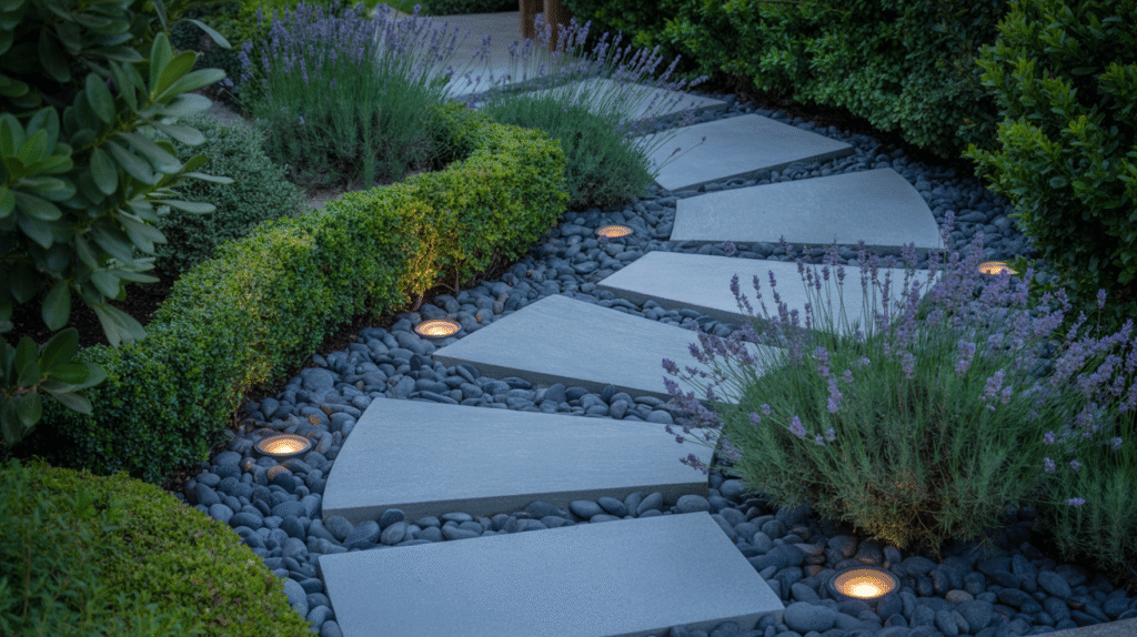 Rock-Embedded Ground Lights